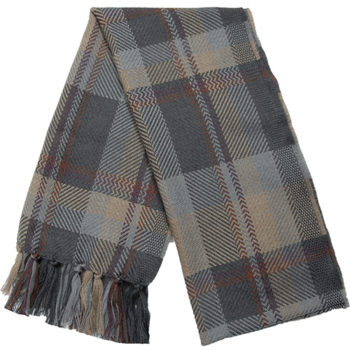 Scarf - Cashwool Merino Plaid - Grey Kerry Woolen Mills
