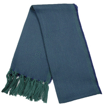 Scarf - Kerry Herringbone - Rich aubergine Kerry Woolen Mills