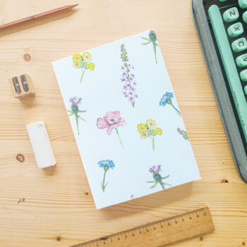 Notebook - A5 - Illustration - Wildflowers - Lines Badly made books